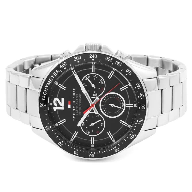 Tommy Hilfiger Luke Chronograph Black Dial Men's Watch- 1791104